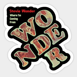 Stevie wonder 80s Sticker